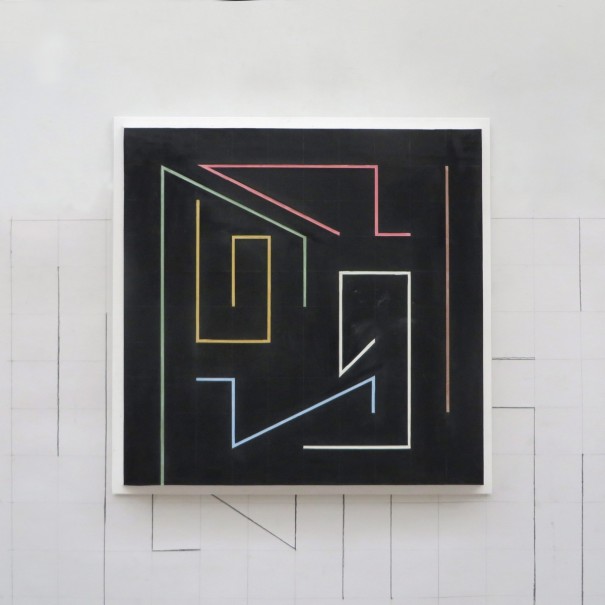 Ter Labyrinthe 2023 - latex, resine, bois - 79 x 79 x 9cm - © photo : Virginia Torres