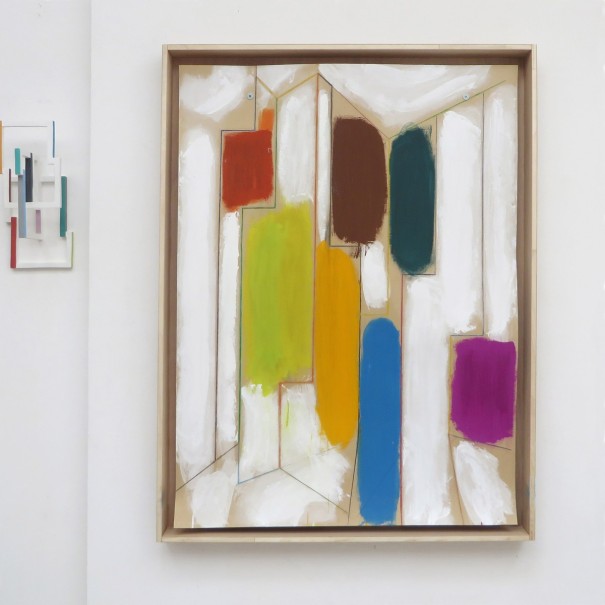 Ter AA 2022 - gouache, acryl, carton, incrustation - 128 x 98cm - © photo : Virginia Torres