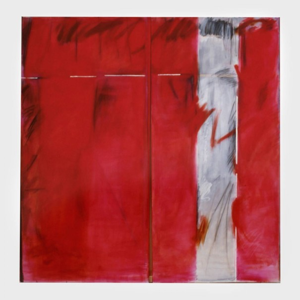 Avril 1981 - huile/crayon/pastel/toile - 195 x 194 cm