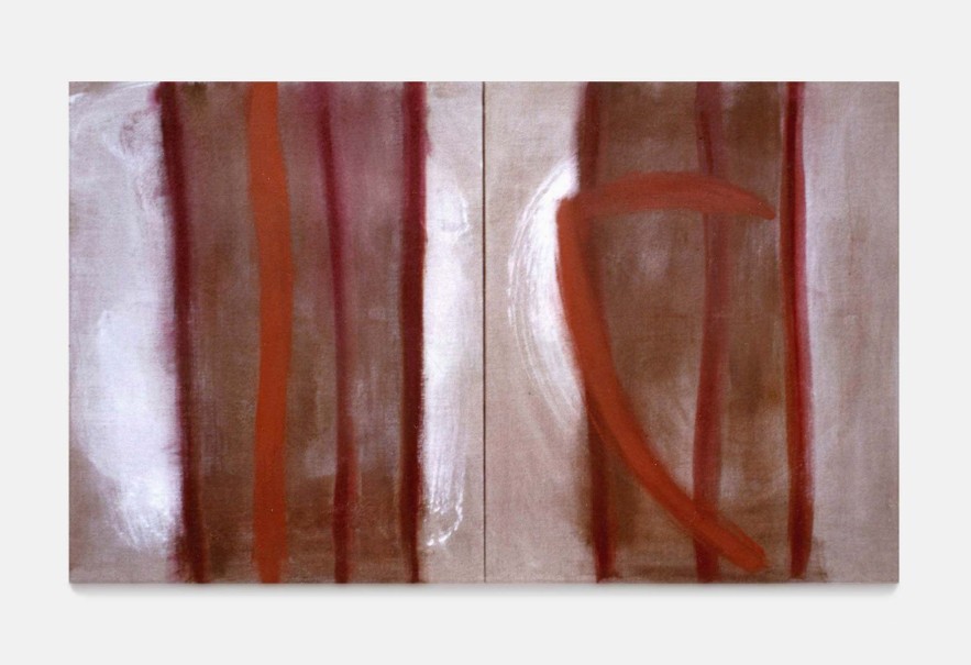 Juin 1989 14 - acrylique,rubson/toile - 100 x 162 cm (coll. BNP)