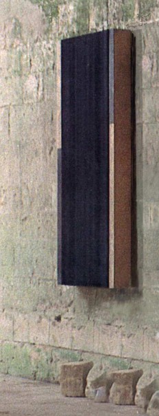 Peyrehorade 1992 - gomme de latex, acier/bois - 220 x 95 x 20 cm (coll. privée)