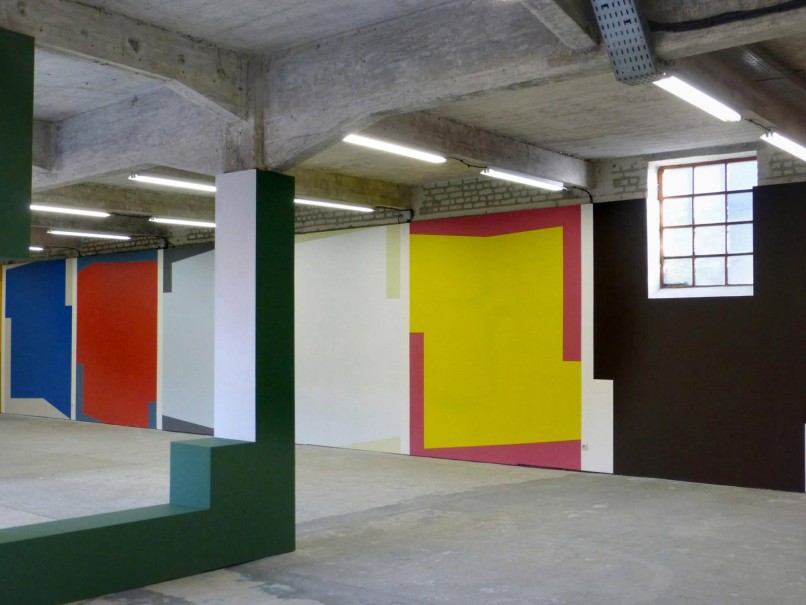 2014 - acrylique, bois (L’ H du Siège, Valenciennes) - © photo : Philippe Betrancourt