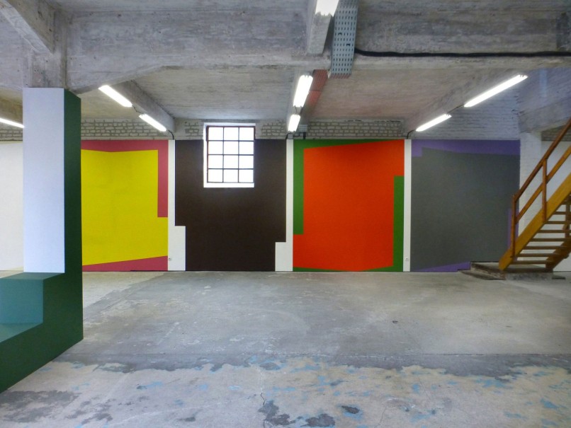 2014 - acrylique, bois (L’ H du Siège, Valenciennes) - © photo : Philippe Betrancourt