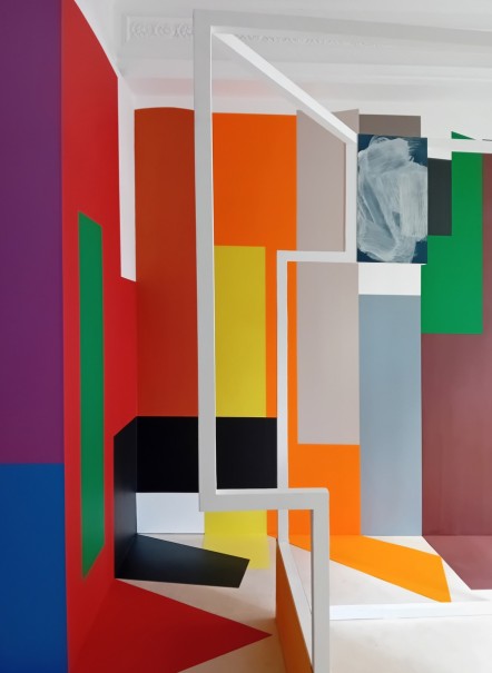 2024 - peinture acrylique (Galerie Pixi, Paris) - © photo : Virginia Torres