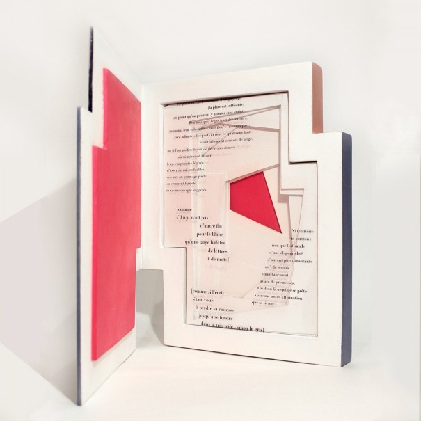 Livre 2 édition Virgile, Paris 2015 - carton, acrylique - 30 x 25 x 3,5 cm (coll. privée) - © photo : Virginia Torres
