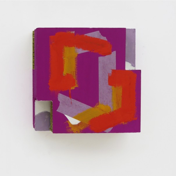 PP 2020 - gouache, adhésif, carton - 30 x 30 x 12cm