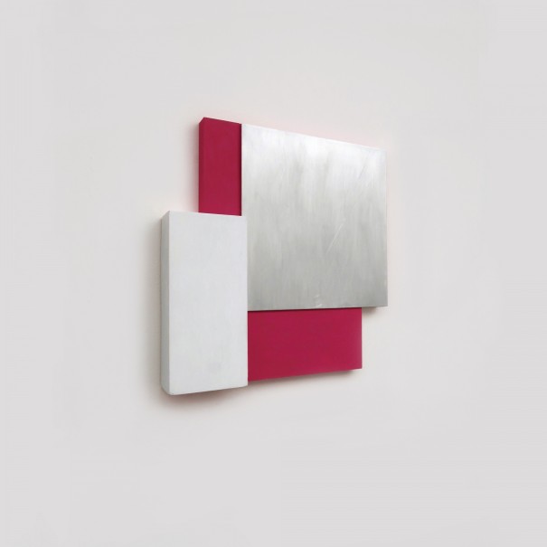 PP Bloc blanc 2015 - aluminium, bois, acrylique - 40 x 40,8 x 6 cm - © photo : Virginia Torres