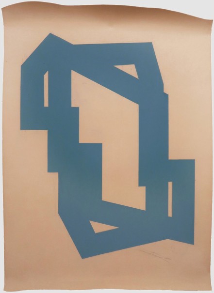 Ter PV Pantone 2018 2- acrylique/ papier à joint- 140x 99cm cm (coll. privée) - © photo : Virginia Torres