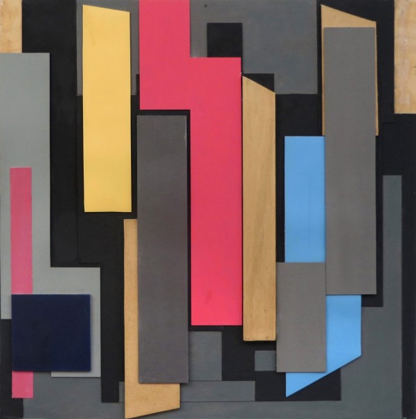 Ter AA 2008 3 - carton, bois, plexi, latex - 83 x 80,5 cm - © photo : Virginia Torres