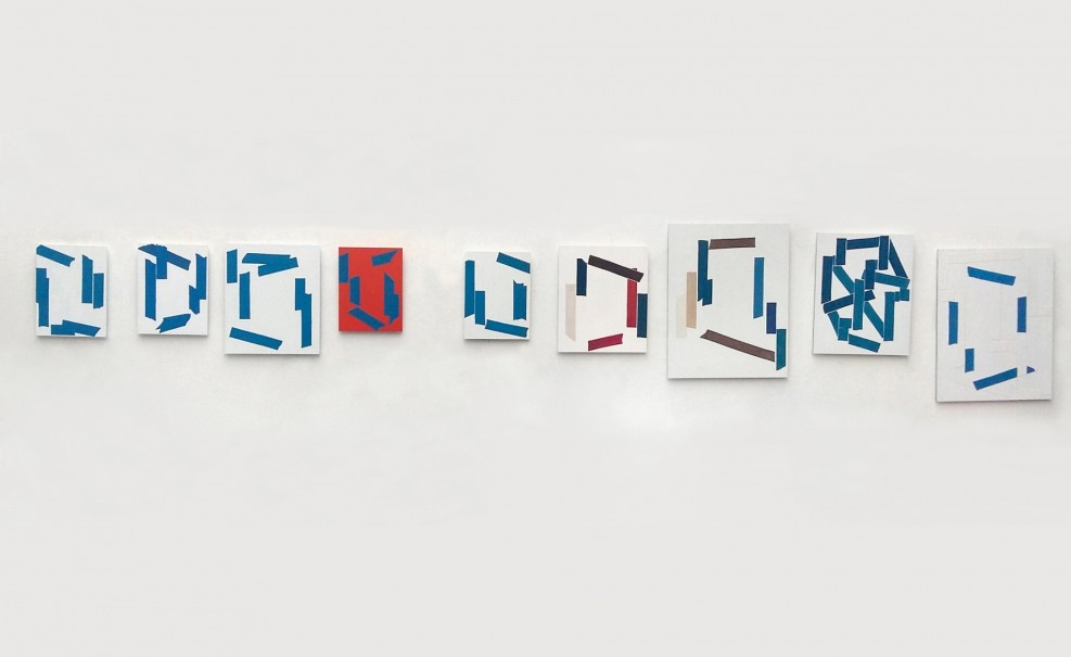 Ter série rubans adhésifs/ aluminium - 2018 (atelier) - © photo : Virginia Torres