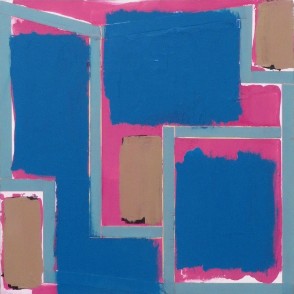 Ter PV 2020 5 - acrylique, ruban adhésif sur toile - 60 x 60cm