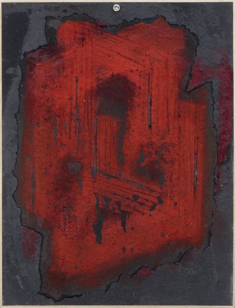 Gouache 2019-2 - papier marouflé/carton - 32 x 24 cm - © photo : Virginia Torres