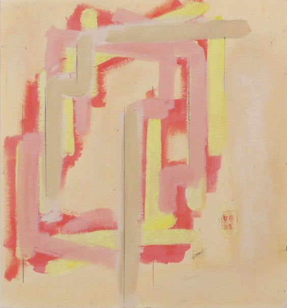 Gouache 2019 13 - carton - 27 x 24 cm - © photo : Virginia Torres