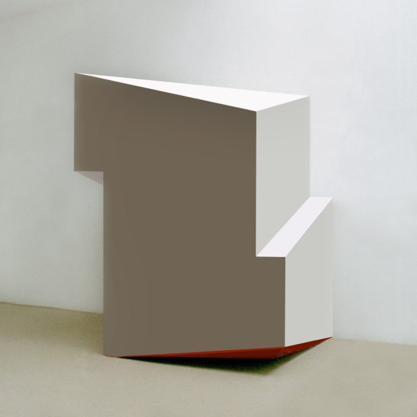 PV Biaisé 2000 - bois, acrylique - h 220 cm - © photo : Virginia Torres